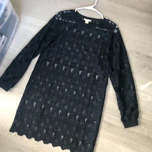 H&M Navy Blue Lace Dress (Size 4)